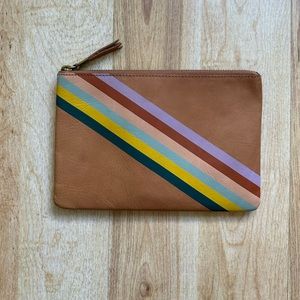 Madewell Rainbow Stripe Clutch